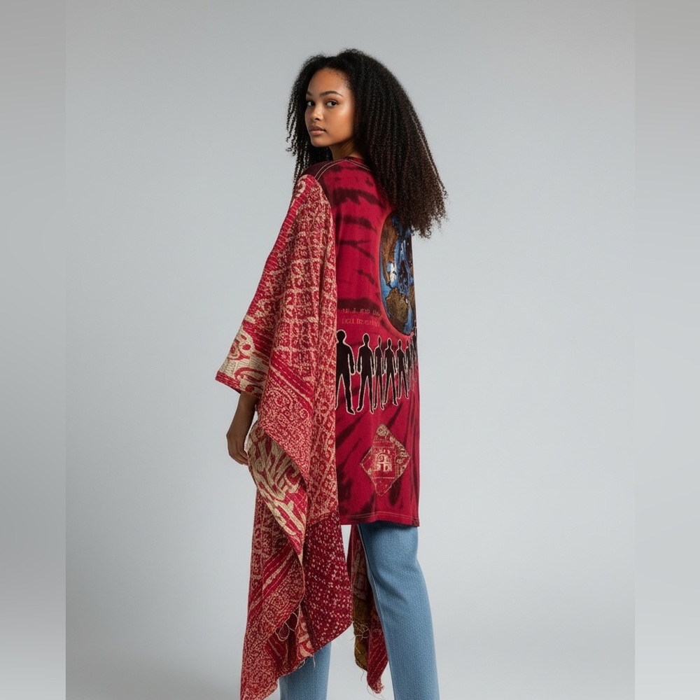 METALLICA Artisan Made Upcycled Clothing Size Inclusive Granny D Originals - Picture 5 of 7